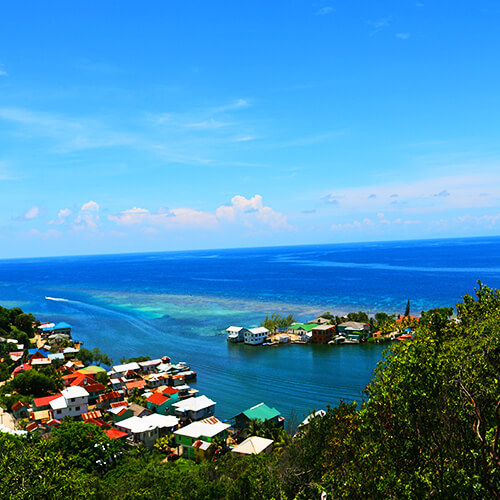 Hiking in Camp Bay, Roatan