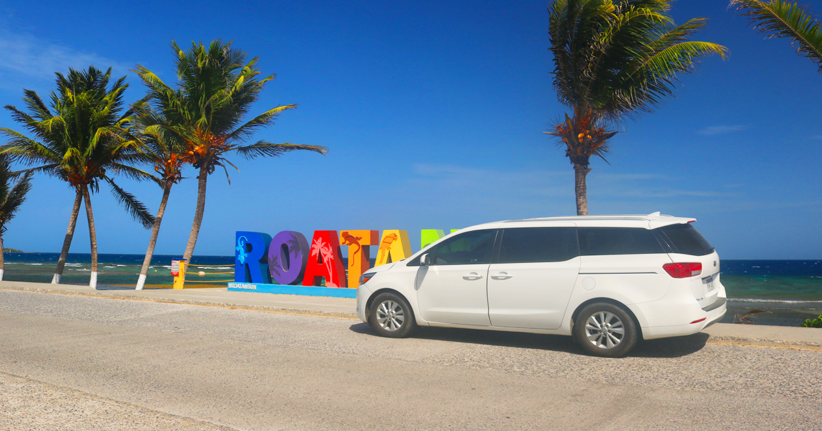 Roatan mini van rental