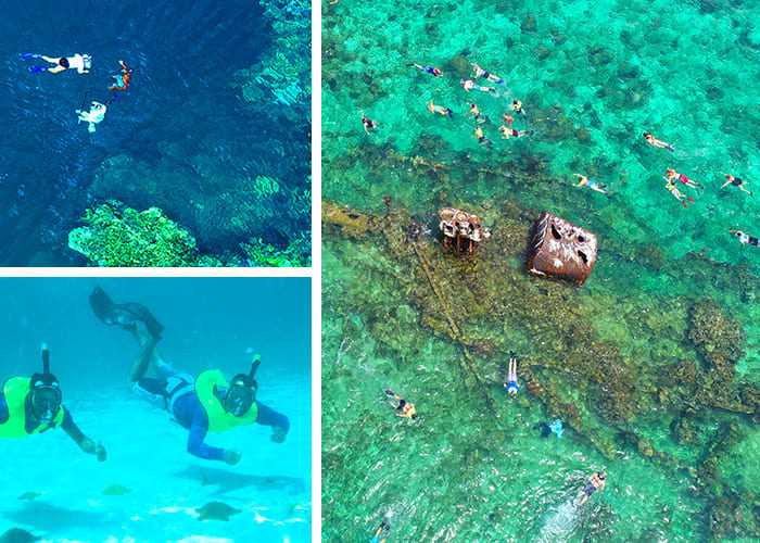 Roatan 3 stops snorkeling tour