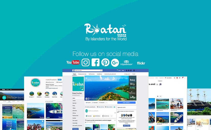 Follow Roatan Five Stars on social media