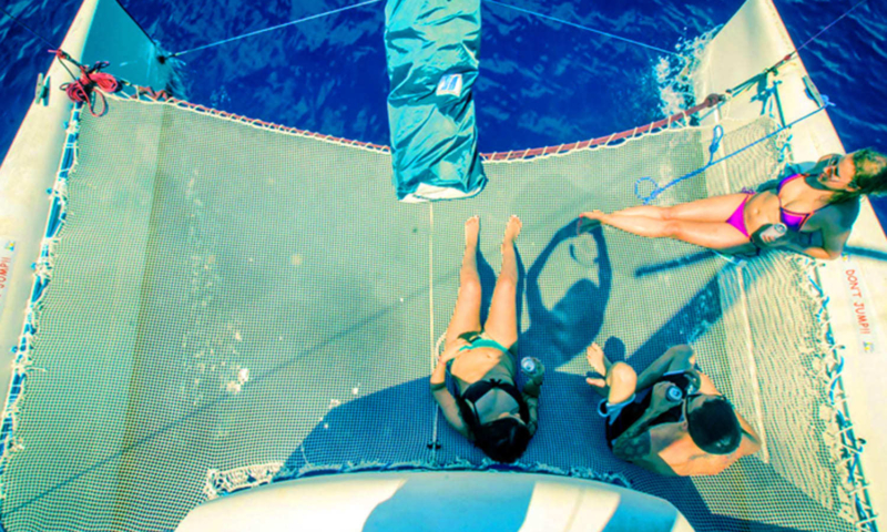 roatan private catamaran