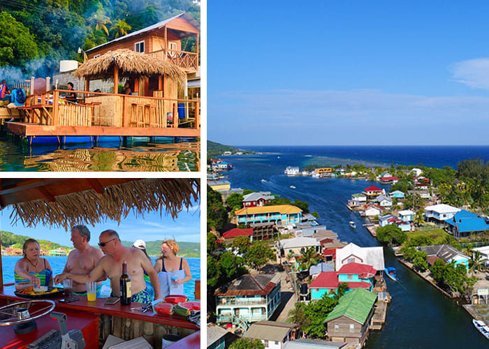 Roatan East End Floating Tiki Bar