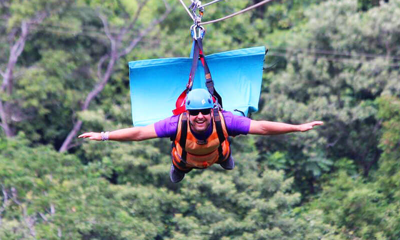 roatan zuperman zip line