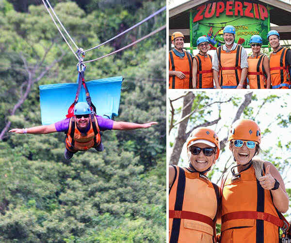 roatan zuperman zip line
